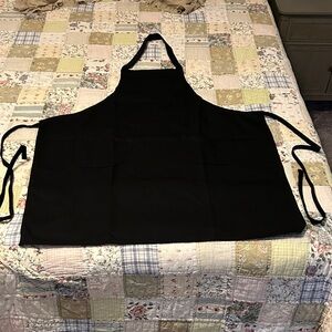 Chefwear Black Kitchen Apron with Pockets